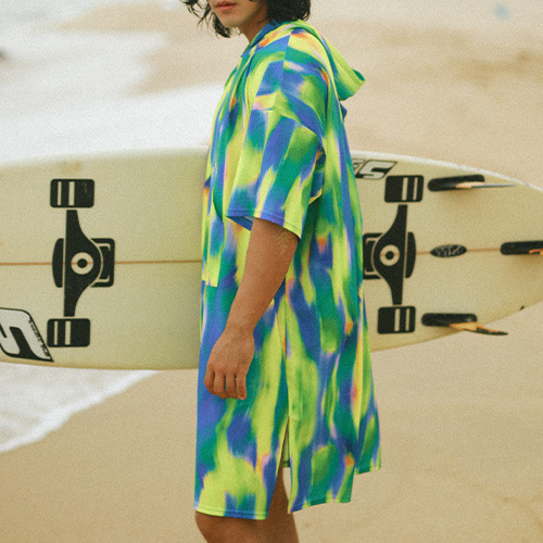 [SAW-PC01] Beach Poncho Punch Crush GN