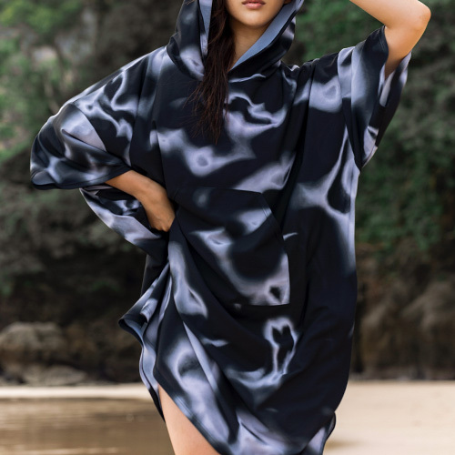 [SAW-PC09] Beach Poncho Haze BK