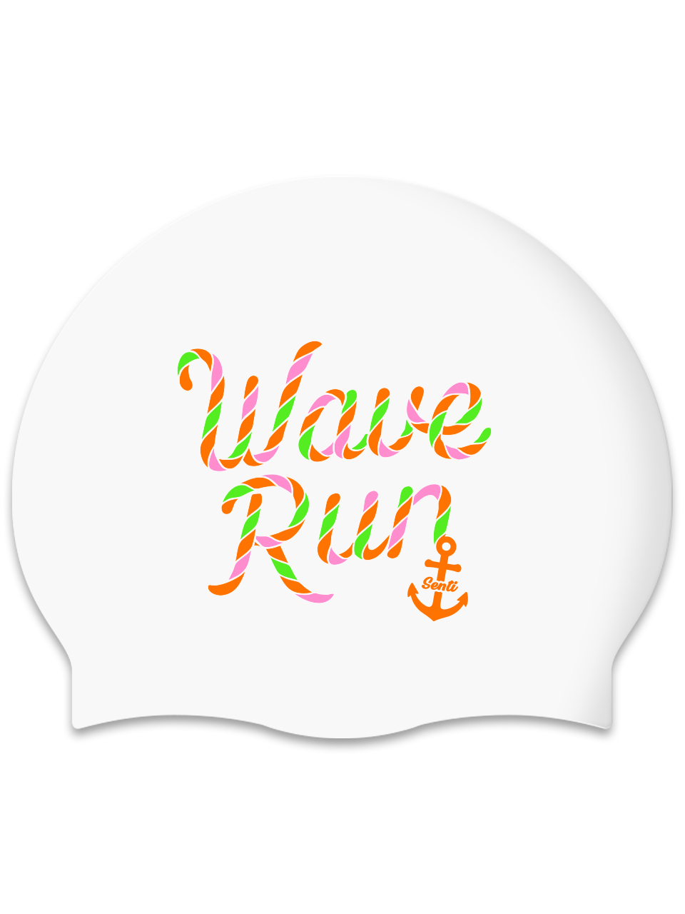 [SC-2534] Wave Run OR Silicone Swimming Cap