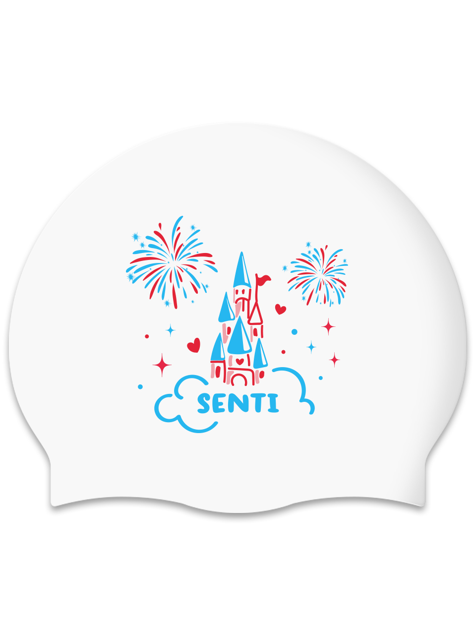[SC-2507] Senticastle WH Silicone Swimming Cap