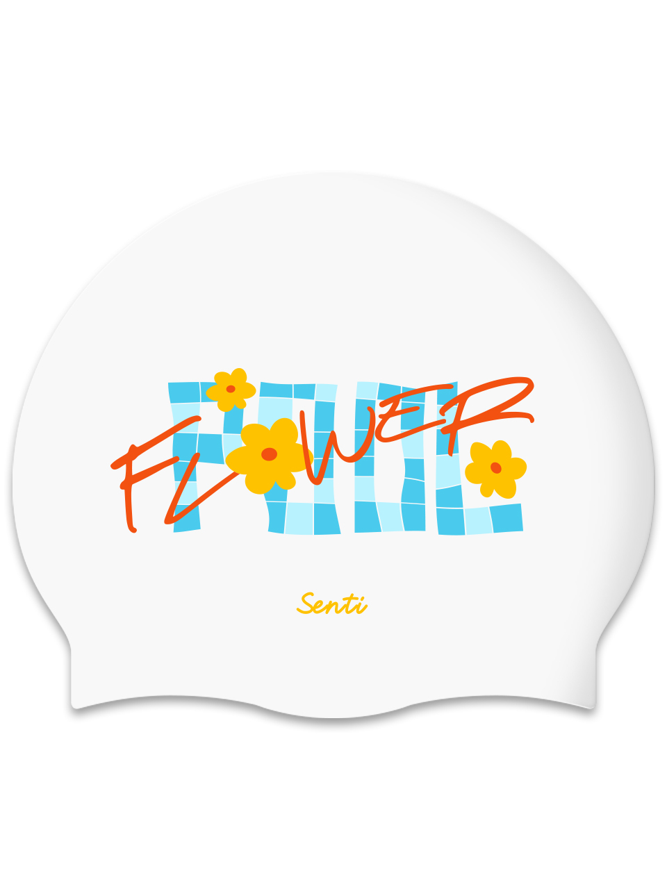 [SC-2508] Flowerful YL Silicone Swimming Cap