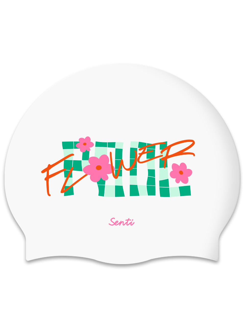 [SC-2509] Flowerful PK Silicone Swimming Cap