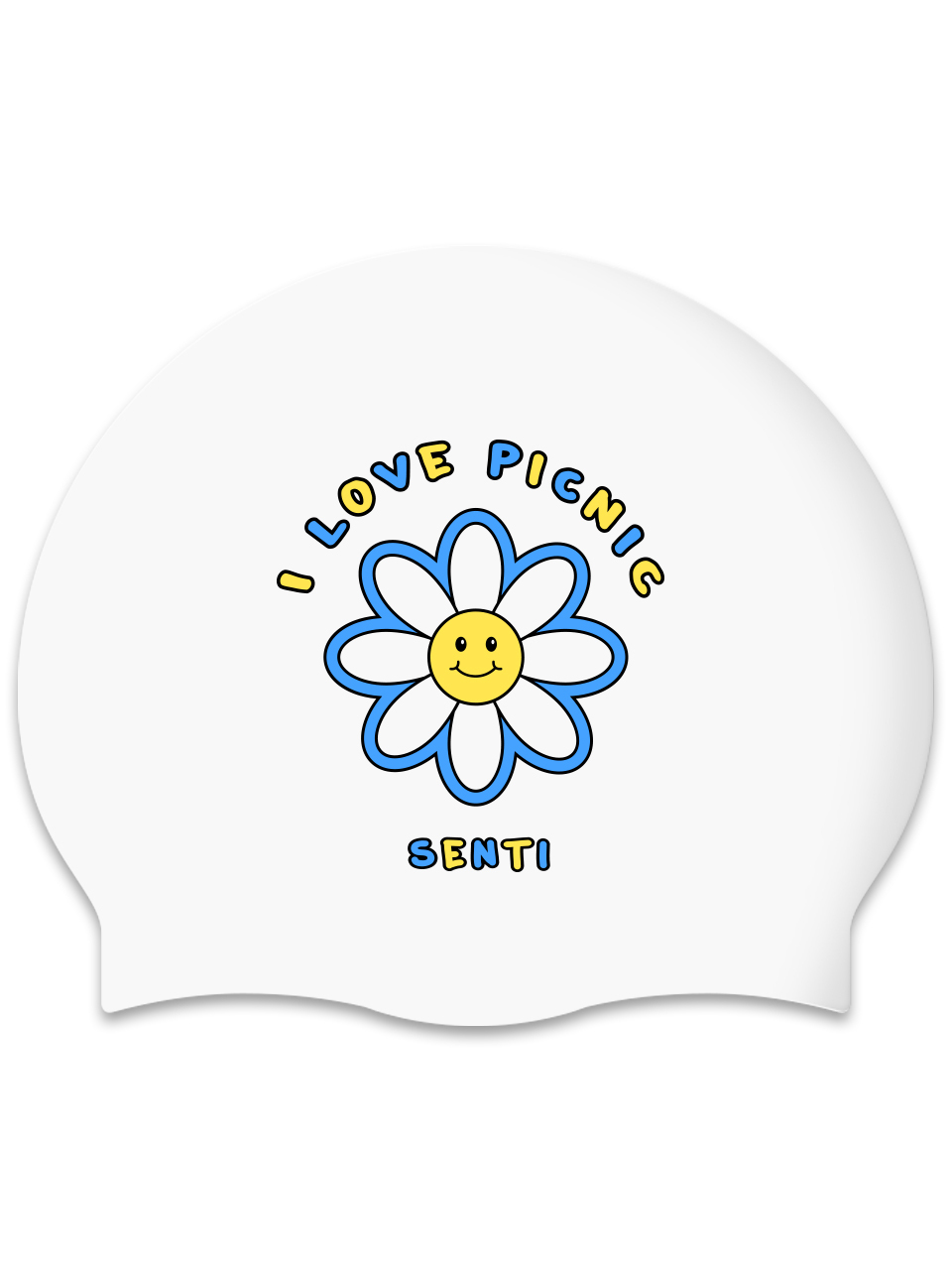 [SC-2511] Picnic BL Silicone Swimming Cap