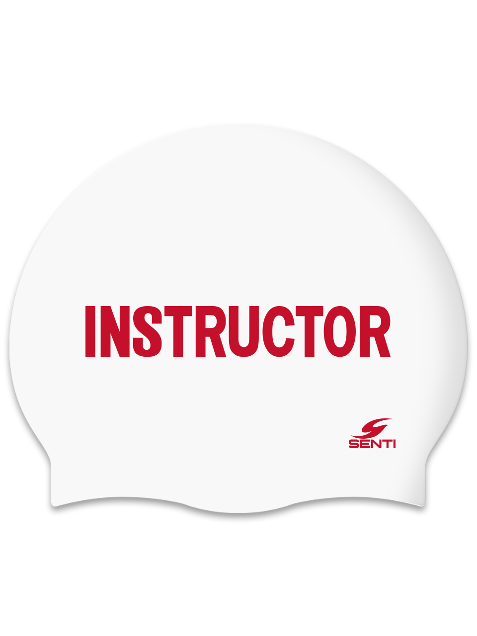[SC-2515] Instructor WH Silicone Swimming Cap