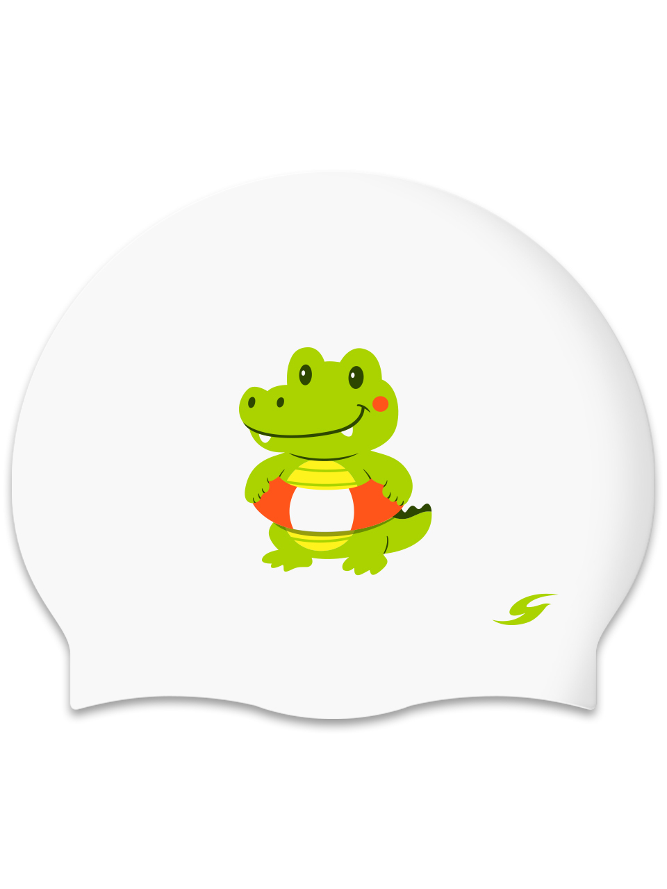 [SC-2521] Cutie Tube Dail WH Silicone Swimming Cap