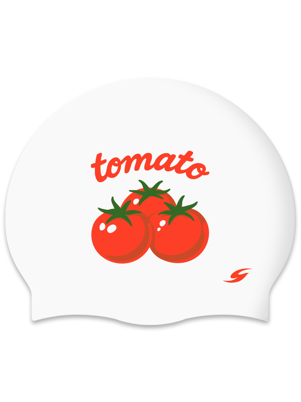 [SC-2523] Sweet Tomato WH Silicone Swimming Cap