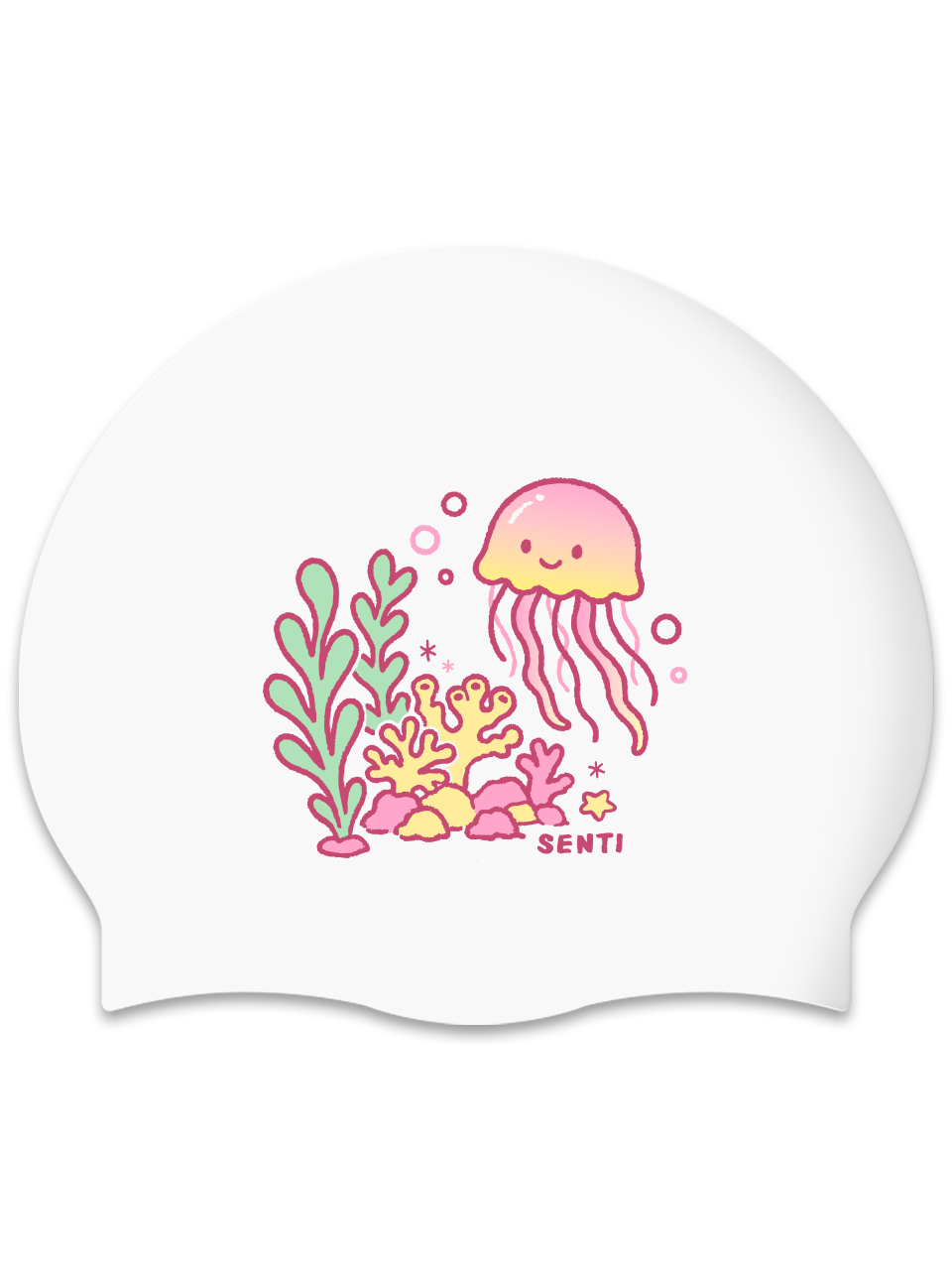 [SC-2527] Jellyfish PK Silicone Swimming Cap