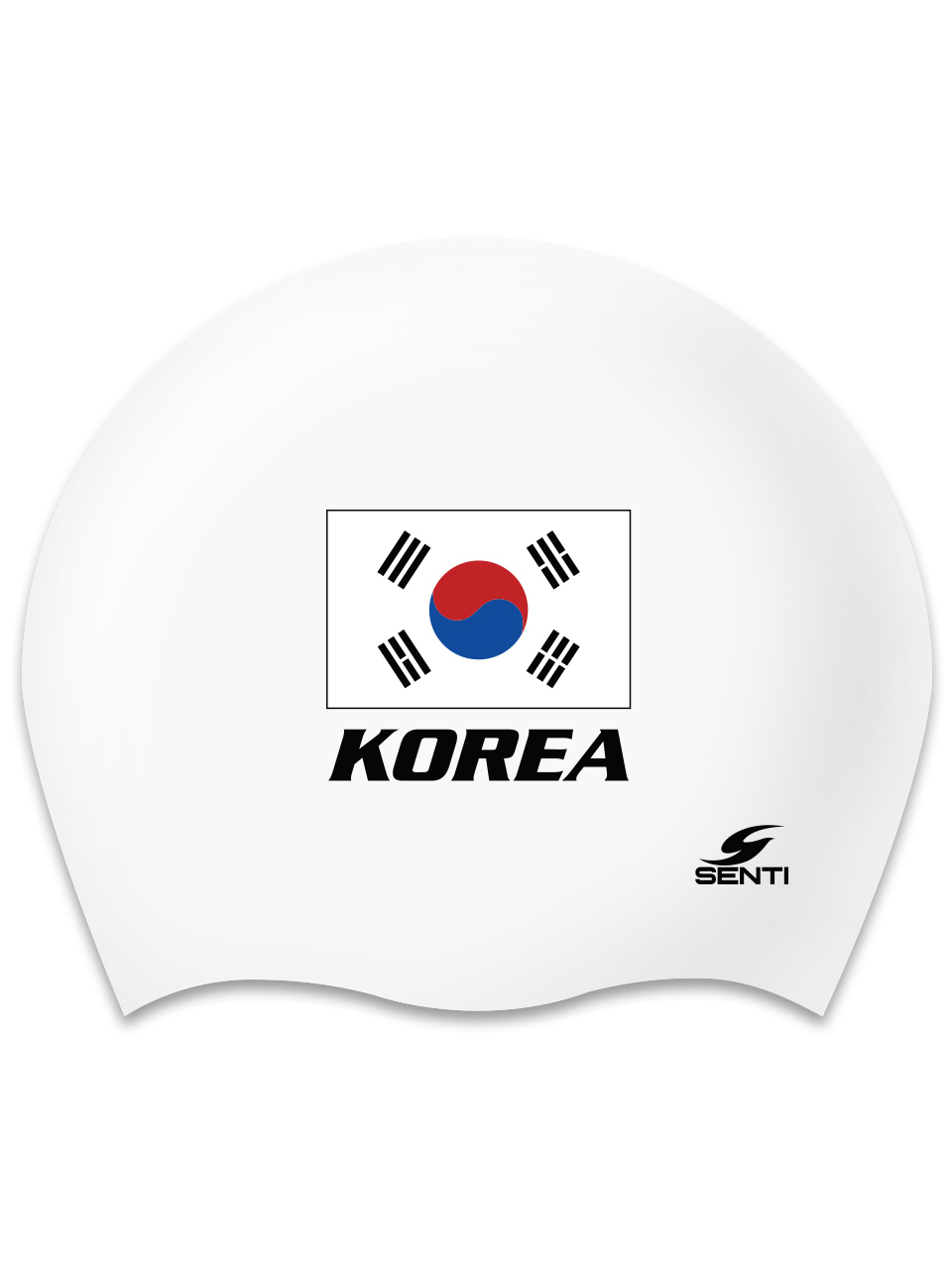 [SC-2536] Korea WH No-Wrinkle Silicone Swimming Cap