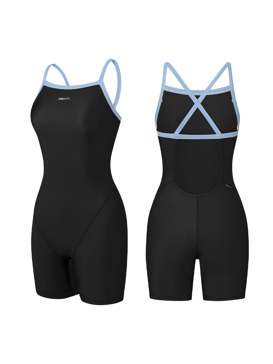 [WSAT-8103] Essential BK/A.BL Women's Junior 3/10 Length