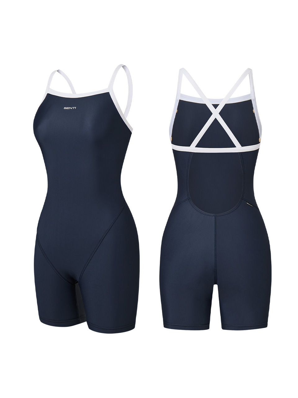 [WSAT-8202] Essential NV/WH Women's Semi-Athlete 3/10 Length