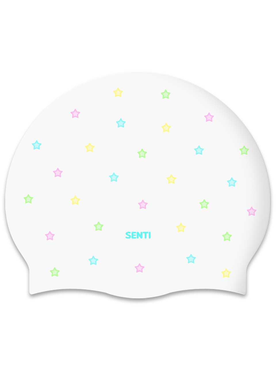 [SC-2553] Star Candy WH Silicone Swimming Cap