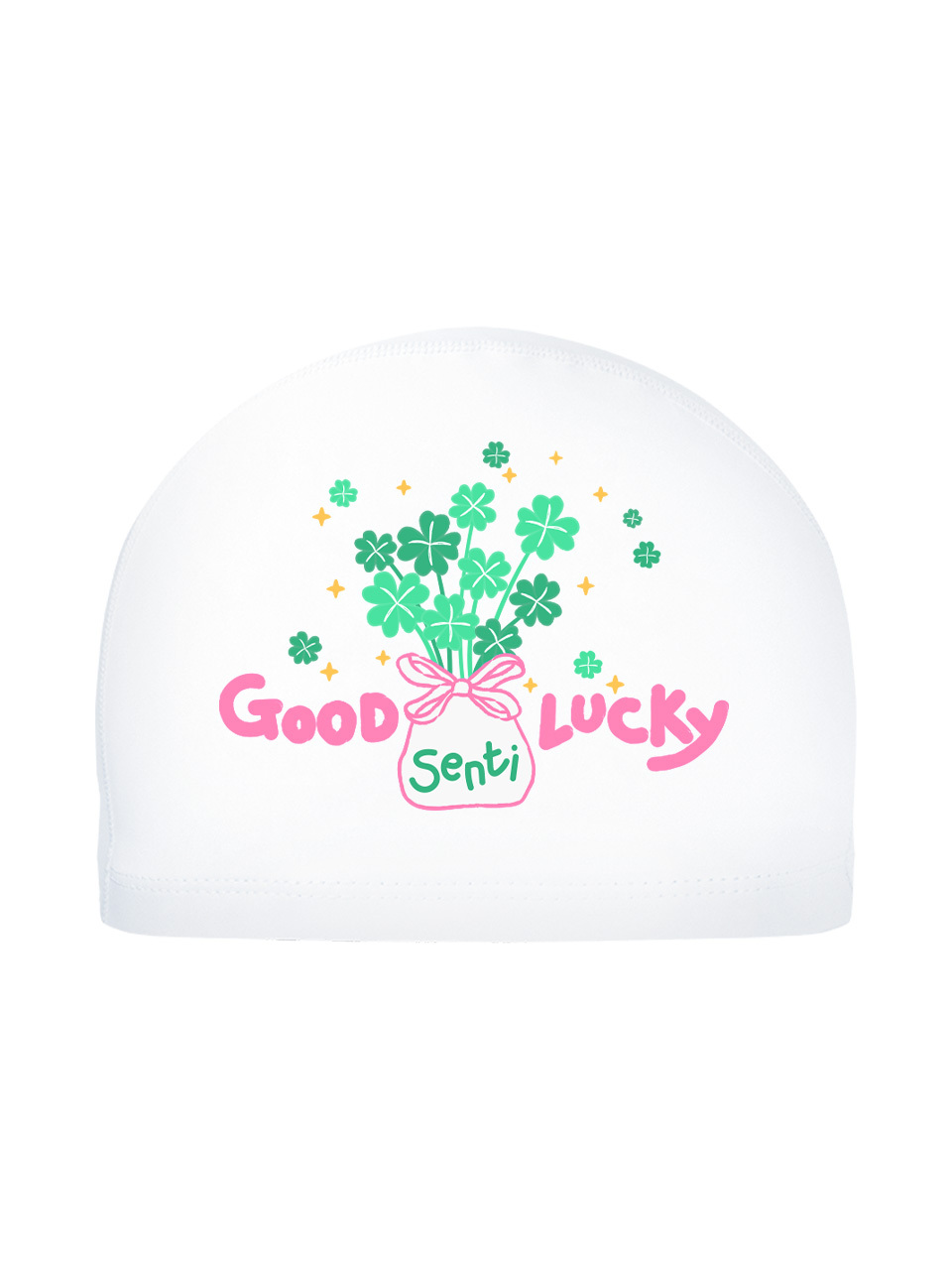 [SC-1016] Goodluck Senti WH Silicone Coating Swimming Cap
