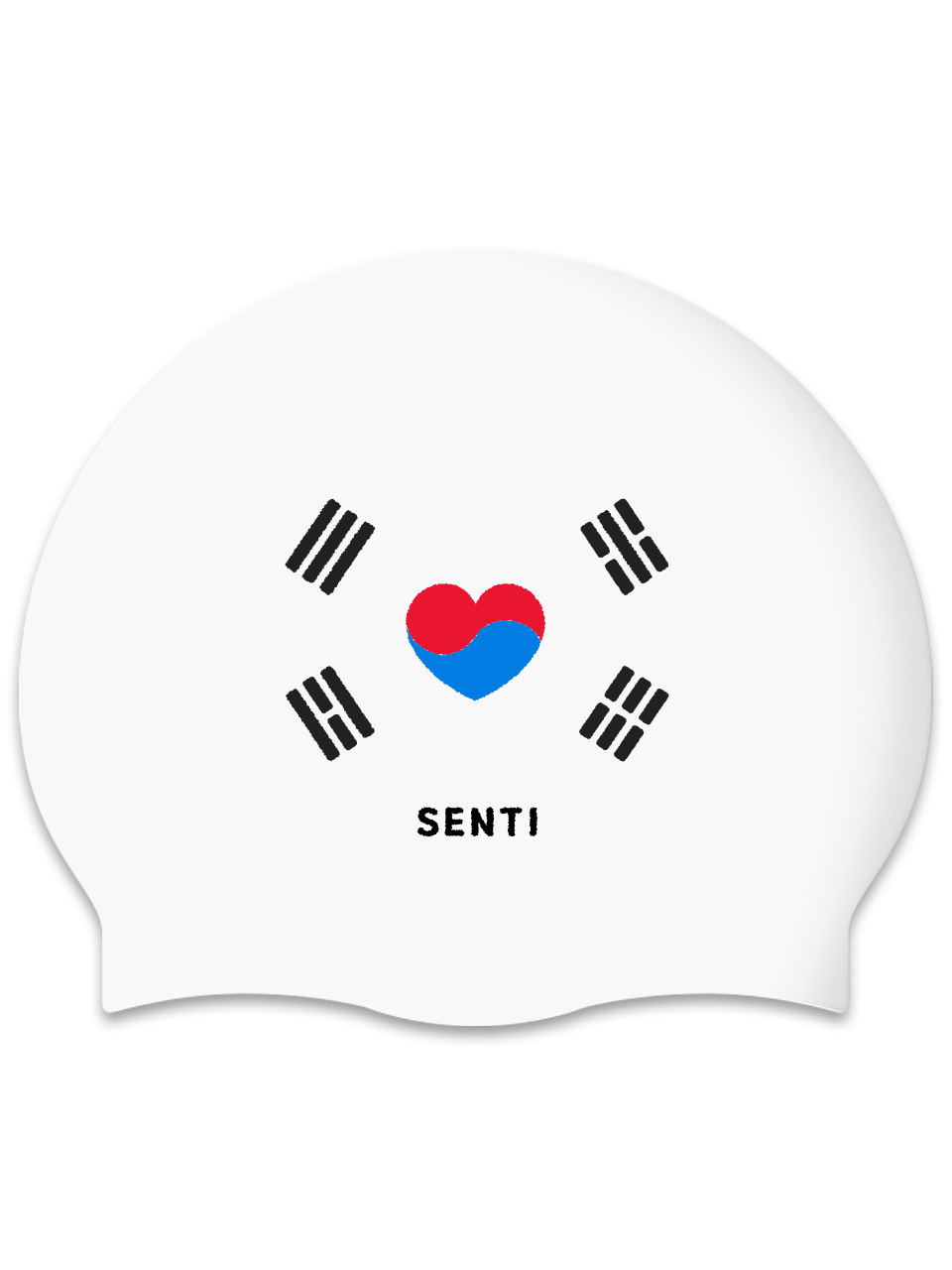 [SC-2609] Heart Korea Silicone Swimming Cap