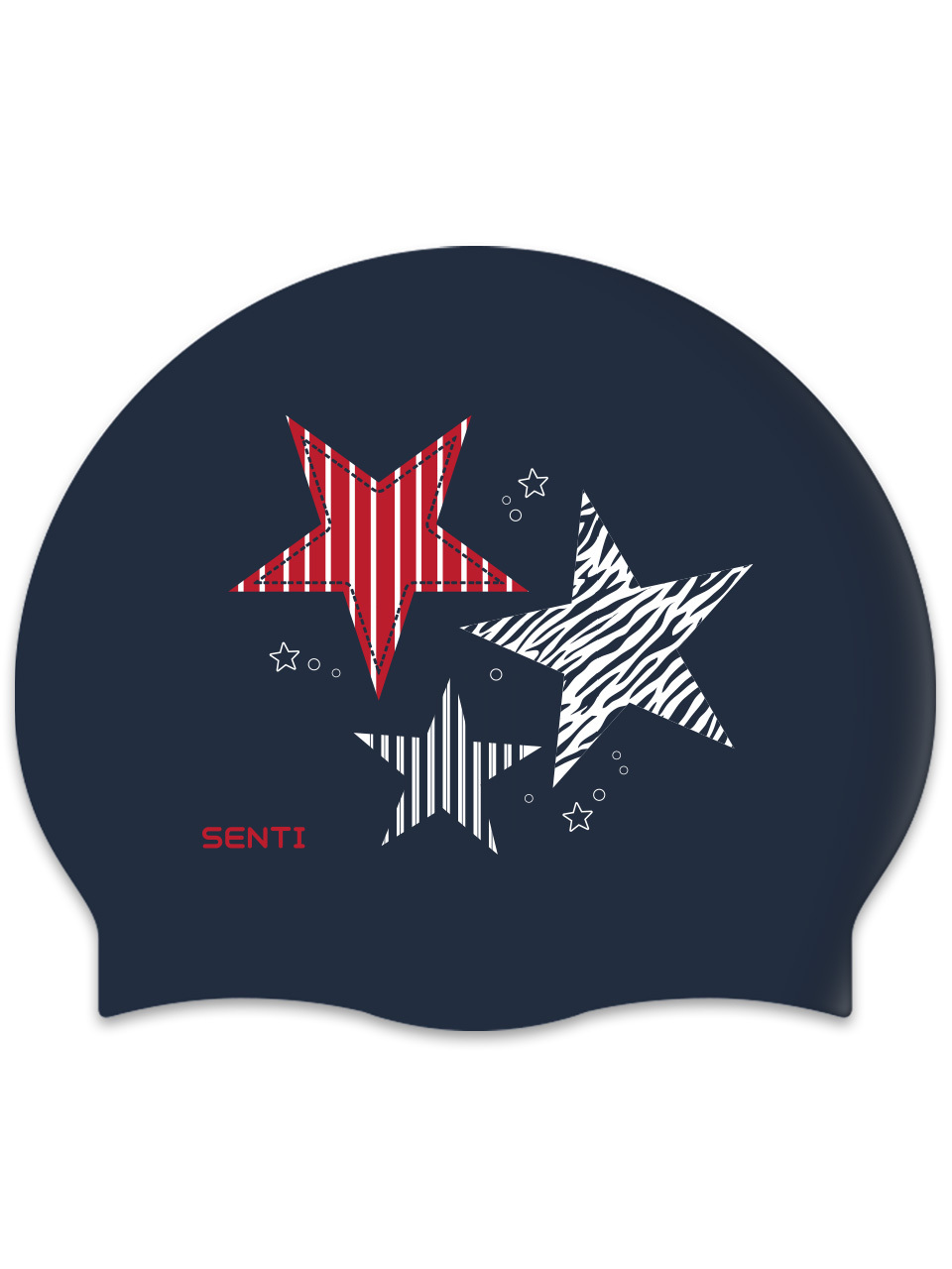[SC-2620] Star Stitch NV Silicone Swimming Cap