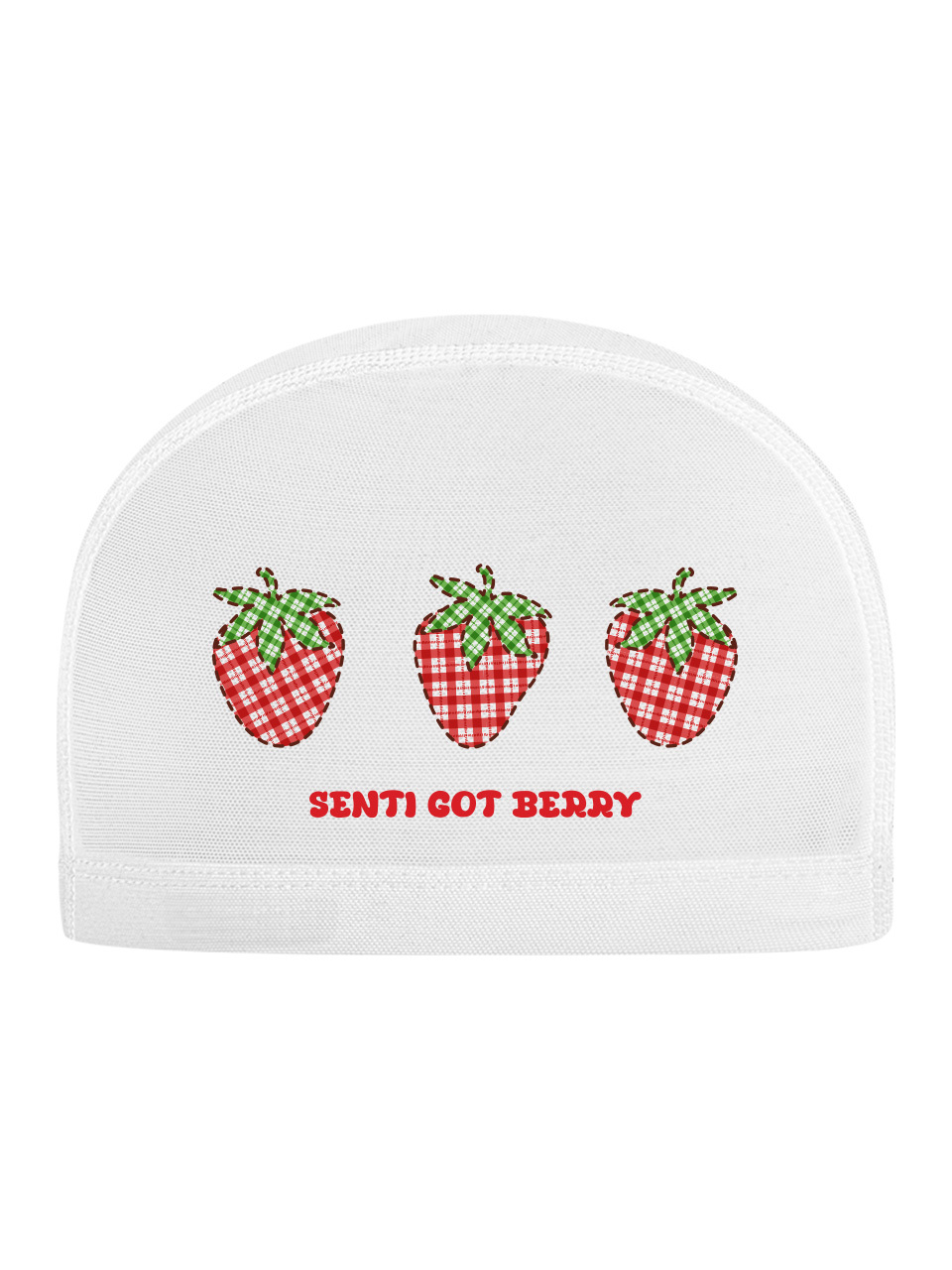 [SC-M605] Checkberry Mesh Swimming Cap