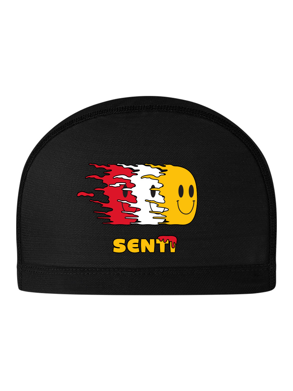 [SC-M606] Smile Pack BK Mesh Swimming Cap