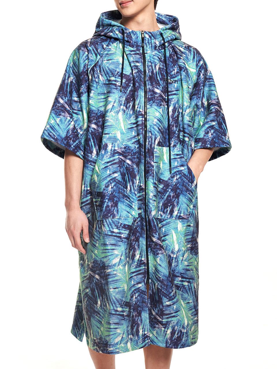 [SAW-PC14] Beach Poncho Palm Shade