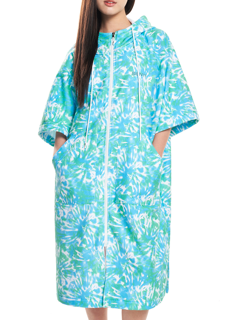 [SAW-PC16] Beach Poncho Splash BL
