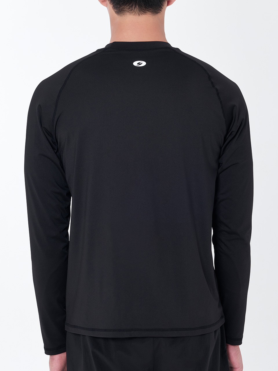 [SAR-ARM02-BK] Men's Classic Relaxed Fit Rash Guard BK