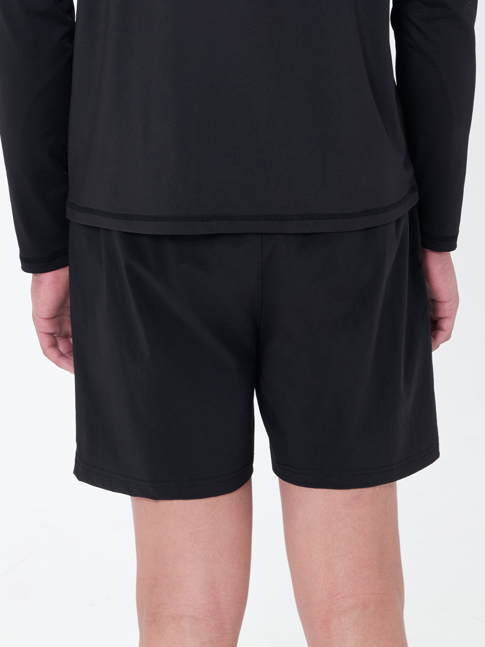 [SAW-PTM72-BK] Men's Classic Part-length Beach Shorts BK
