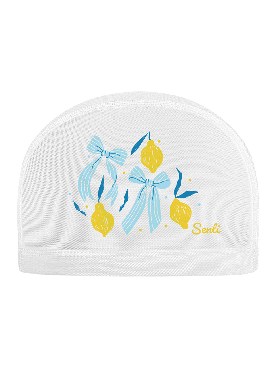 [SC-M612] Lemon & Bow WH Mesh Swimming Cap