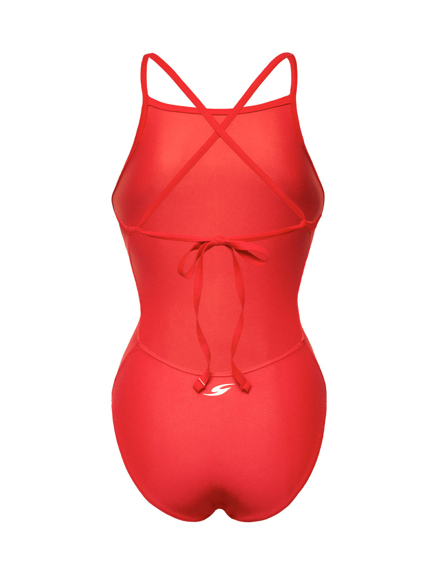 [WSM-23P72] Palette Kitsch Red Semi-cut One-piece Single Tied Back