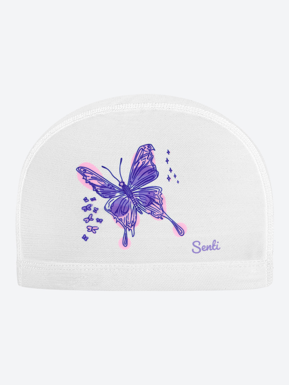 [SC-M617] Lilac Wing WH Mesh Swimming Cap