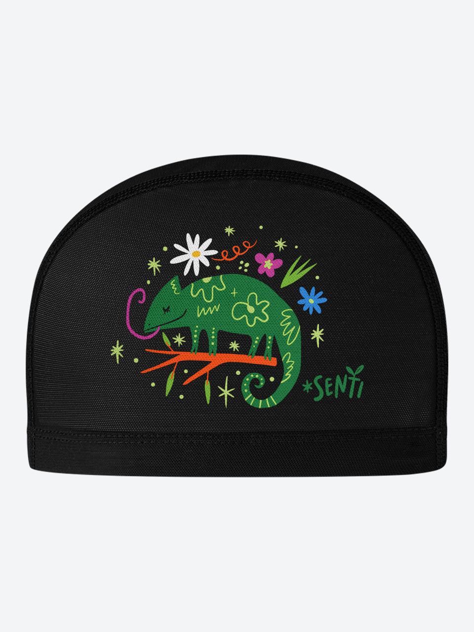 [SC-M623] Jungle Party BK Mesh Swimming Cap