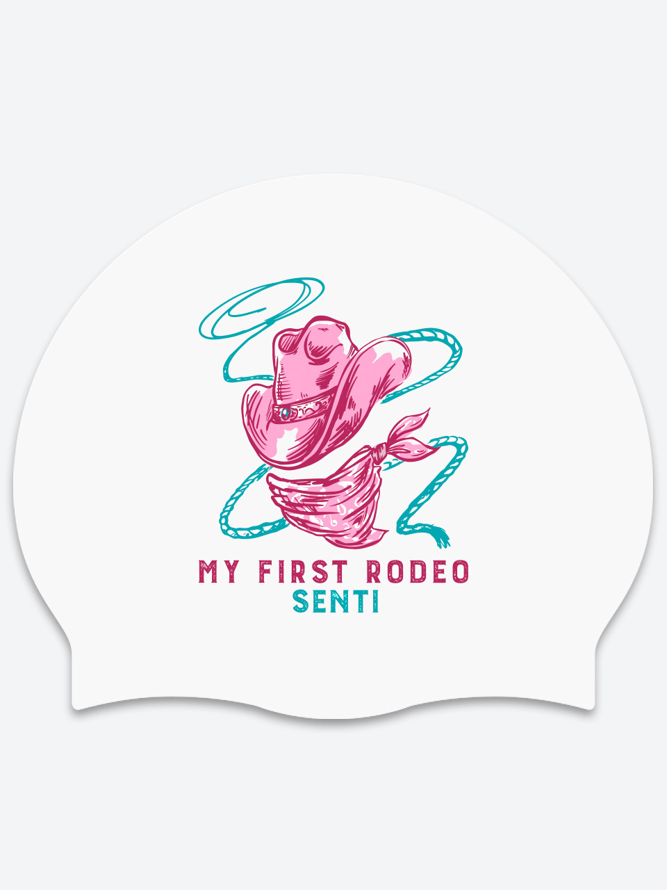 [SC-2651] My Rodeo WH Silicone Swimming Cap